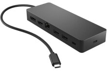 USB-концентраторы hP Universal USB-C Multiport Hub Док-разъём USB 3.2 Gen 2 (3.1 Gen 2) Type-C Черный 50H55AA