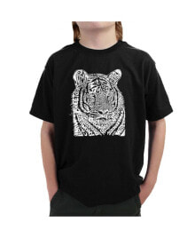 LA Pop Art big Boy's Word Art T-shirt - Big Cats