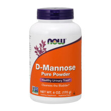 Витамин D NOW Foods D-Mannose Pure Powder D-манноза, чистый порошок, 170 г