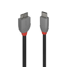 Lindy 36623 USB кабель 3 m USB 3.2 Gen 1 (3.1 Gen 1) USB C Micro-USB B Черный