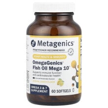 OmegaGenics®, Fish Oil Mega 10®, Natural Lemon, 60 Softgels