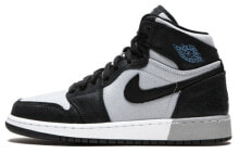 Jordan Air Jordan 1 Retro High Aluminum 高帮 复古篮球鞋 GS 黑灰 / Кроссовки Jordan Air Jordan 1 Retro High Aluminum GS 332148-005