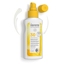 Средства для загара и защиты от солнца lavera Lotion Solaire Sensitive SPF 30 Солнцезащитный лосьон-спрей для чувствительной кожи 100 мл