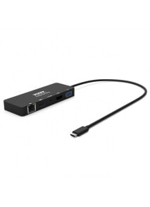 USB-концентраторы Port Designs 901909 док-станция для ноутбука USB 3.2 Gen 1 (3.1 Gen 1) Type-C Черный