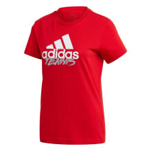 Мужские спортивные футболки Мужская спортивная футболка красная с логотипом ADIDAS Graphic Logo Short Sleeve T-Shirt