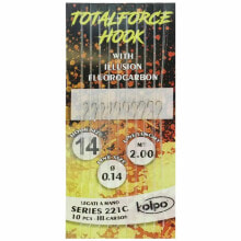 KOLPO Total Force Fluorocarbon 221C 2 m Barbed Tied Hook