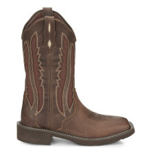 Коричневые женские высокие ботинки Justin Boots купить от $196