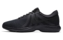 Nike REVOLUTION 4 革命4 舒适运动 轻便 低帮 跑步鞋 男款 纯黑 / Nike Revolution 4 908988-002
