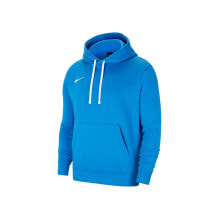 Детские толстовки для мальчиков Мужское худи с капюшоном спортивное синее с логотипом Nike JR Park 20 Fleece