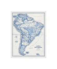 Trademark Global vision Studio South America in Shades of Blue Canvas Art - 15.5