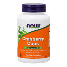 Растительные экстракты и настойки NOW Cranberry Caps Клюквенные капсулы для мочевыводящих путей 100 растительных капсул