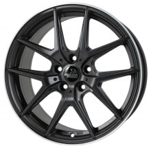 Колесный диск литой Cheetah Wheels CV.06 black matt polished 8x18 ET48 - LK5/114.3 ML70.4