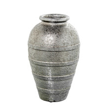 Vase Alexandra House Living Silver Ceramic 25 x 25 x 39 cm