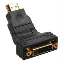 InLine 17670W кабельный разъем/переходник HDMI DVI-D Черный