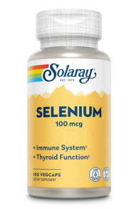 Минералы и микроэлементы Solaray Selenium Селен 100 мг 100 вегетарианских капсул