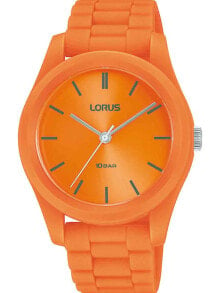 Женские наручные часы женские наручные кварцевые часы Lorus силиконовый ремешок. Водонепроницаемость-10 АТМ. Защищенное от царапин минеральное стекло.
