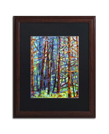 Trademark Global mandy Budan 'In A Pine Forest' Matted Framed Art - 20