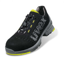 Uvex 85438, унисекс, для взрослых, защитная обувь, черный, салатовый, ESD, S1, SRC, шнурки Speed