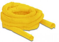 Delock Woven Sleeve self-closing heat-resistant 5 m x 25 mm yellow - Yellow - Polyester - -50 - 150 °C - 1 pc(s) - 2.5 cm - 2.6 cm