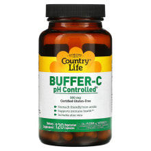 Кантри Лайф, Buffer-C pH Controlled, 500 мг, 120 вегетарианских капсул