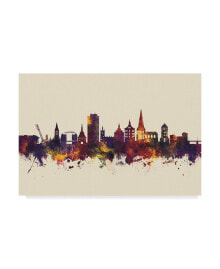 Trademark Global michael Tompsett Rostock Germany Skyline III Canvas Art - 37