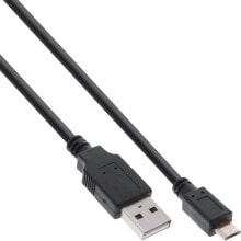 Кабели для зарядки, компьютерные разъемы и переходники inLine 31718Q USB кабель 1,8 m 2.0 USB A Micro-USB B Черный
