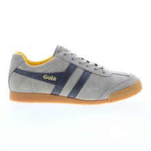 Купить мужские кроссовки Gola: Gola Harrier Suede CMA192 Mens Gray Suede Lace Up Lifestyle Sneakers Shoes