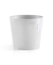 ECOPOTS amsterdam Modern Round Indoor and Outdoor Planter, 7in