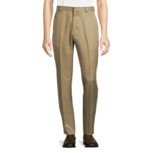 Купить мужские брюки George: George Slim Fit Flat Front Sorbtek Microfiber Dress Pants Men's 30 x 32 Beige