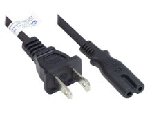 Компьютерные разъемы и переходники alcasa P4070-S018 кабель питания Черный 1,8 m NEMA 1-15P Разъем C7