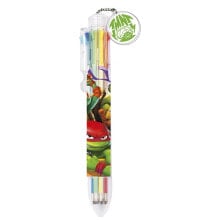 TORTUGAS NINJA Teenage Mutatnt 8 Colours Ballpen With 3D Figurine