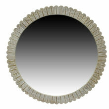 Wall mirror DKD Home Decor Natural Wood Crystal Mango wood Colonial Stripped 71 x 3 x 71 cm