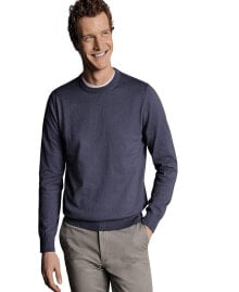 Купить мужские свитеры и кардиганы Charles Tyrwhitt: Men's Combed Cotton Crew Neck Sweater