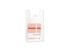 Inteplast Group THW2VAL 12 x 7 x 13 in. 14 Microns T-Shirt Thank You Bag - White