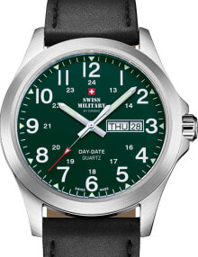 Купить наручные часы Swiss Military: Swiss Military SMP36040.30 Mens Watch Day-Date Quartz 42mm 5ATM