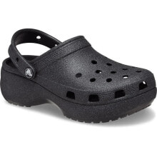 CROCS Classic Platform Glitter Clogs купить онлайн