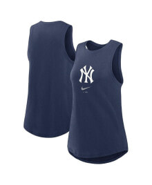 Nike women's Navy New York Yankees Legacy Icon High Neck Fashion Tank Top