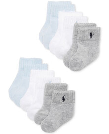 Polo Ralph Lauren ralph Lauren Baby Boys Quarter Length Low Cut Socks, Pack of 6