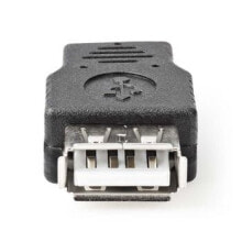Компьютерные разъемы и переходники nedis CCGP60901BK кабельный разъем/переходник Micro-USB B USB 2.0 Черный