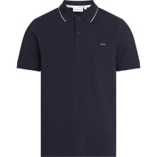 CALVIN KLEIN Stretch Pique Tipping Short Sleeve Polo