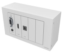 Аксессуары для сетевого оборудования Vision TC3-PK+PK10MCABLES розеточная коробка Белый