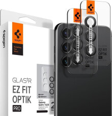 Spigen Spigen Glass EZ Fit Optik Pro 2 Pack, black - Samsung Galaxy S23/S23+