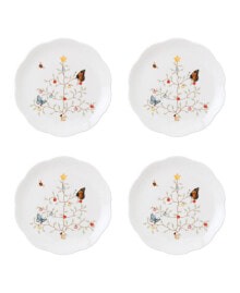 Lenox butterfly Meadow Seasonal Dessert Plate Set, 4 Piece