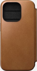 Nomad Nomad Modern Leather Folio, english tan - iPhone 15 Pro