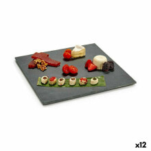 Snack tray Black Board 30 x 0,5 x 30 cm (12 Units)