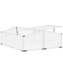 Outsunny aluminum Frame Portable Mini Greenhouse Kit Planter Box