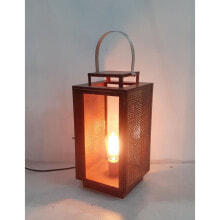 Desk lamp Romimex Brown Metal 20 x 36 x 20 cm Lantern