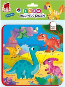 Купить пазлы для детей Roter Kafer: Roter Kafer Piankowe puzzle z magnesem "Dinozaury" RK5010-07