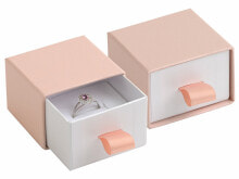Powder pink jewelry box DE-3 / A5 / A1