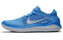 Nike Free RN Flyknit 运动 低帮 跑步鞋 女款 蓝灰 2018 / Кроссовки Nike Free RN Flyknit 2018 942839-400